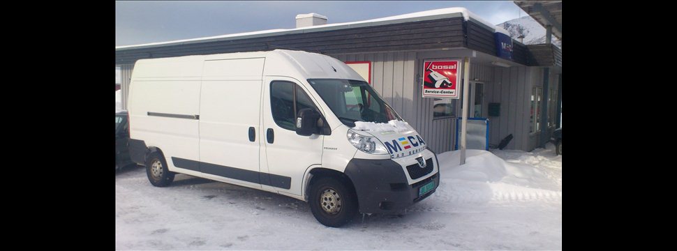 Vi har en 2008 mod Peugeot Boxer varebil til utleie